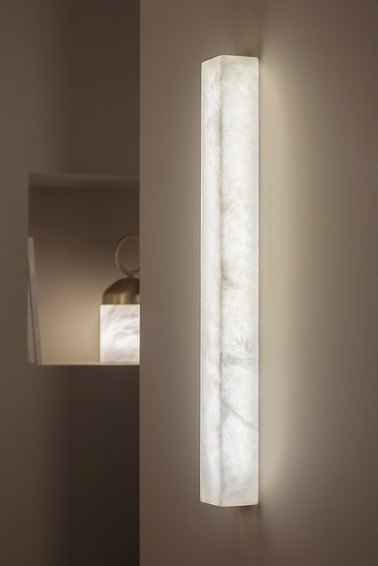 United Alabaster SQUARE SLIM — alabaster wall luminaire