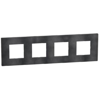 BTicino Light Now - Cover plate 2+2+2+2 modules - dark grey — YA4802M4DS