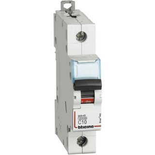 BTicino BTDIN45 - 1P Mcb curve C - In= 10A - Idn= 4.5kA - Vn= 230/400Vac — FA81C10