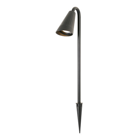 ACA Lighting Outdoor Bollard Light GU10 IP65 Black — manufacturer representative image
