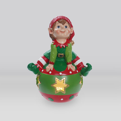 ACA Lighting LED XMAS ELF ON ONRAMENT WW 2AAA BATTERIES(NOT INCLUDED) 185*140*250mm — manufacturer representative image