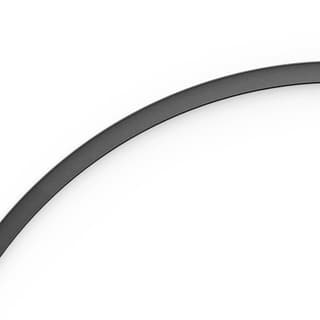 Artemide A.24 - Ceiling Magnetic Track - Curved Module (not magnetic) - 561mm - 60° - Black — AQ60004