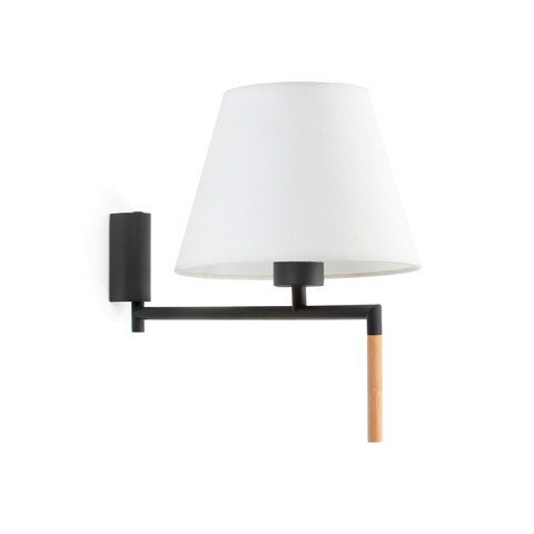 Faro Barcelona RON Dark grey/white wall lamp — manufacturer representative image