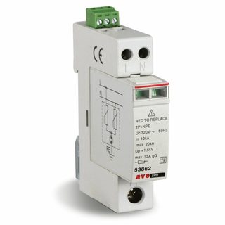 AVE SURGE PROT.DEV.L+N/PE 20KA 230/400V — 53862