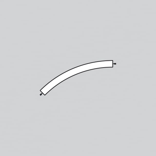 Artemide Alphabet of light system - Suspension - Curved - 45° - 3500K - Terminal Left - Not powered — 2115C10AHE