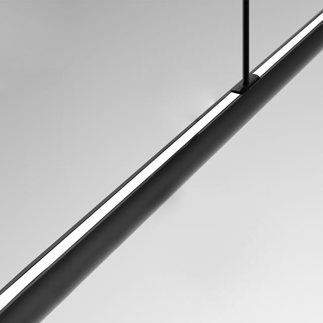 Artemide Gople System - Track - Linear Direct + Indirect Light - 1180mm - Black — CB00604