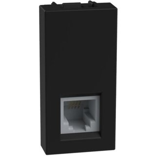BTicino RJ11 connector type K10 - 1 module - dark — YD4258RJ11