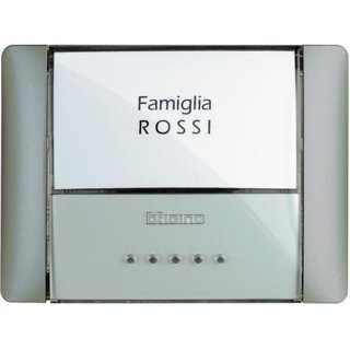 BTicino Pushbutton with name plate 10A 250Vac with led — 26108N