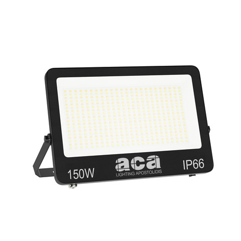 ACA Lighting LED SMD BLACK FLOOD LUMINAIRE 150W 3CCT 15000LM 185-265V RA>80 IP66 — manufacturer representative image