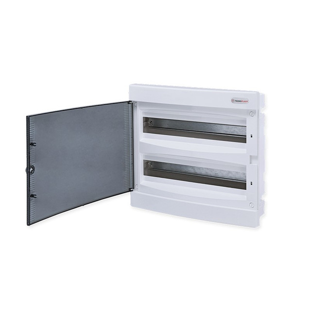 ACA Lighting FLUSH MOUNTING 36 MODULES 2 ROWS TRANSPARENT — 282U2X18C