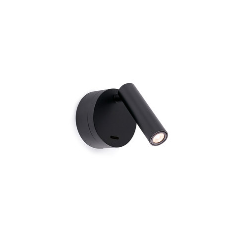 Faro Barcelona BOC Black wall lamp reader — manufacturer representative image