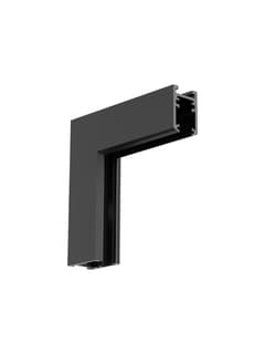 Zambelis 25234 SURFACE VERTICAL CORNER FOR MAGNETIC TRACK 6MM SANDY BLACK