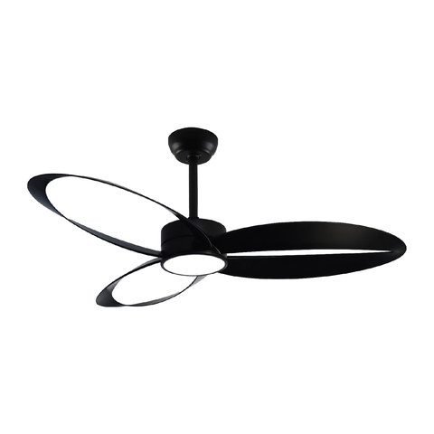 ACA Lighting CEILING FAN DIM BLACK WITH 3 BLADES ABS REMOTE CONTROL & TIMER LED 24W 2400L DC 45W 1320mm — manufacturer representative image