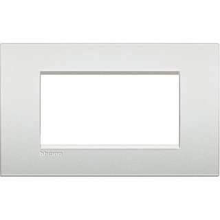 BTicino Cover plate AIR 4 modules - white pearl — LNC4804PR
