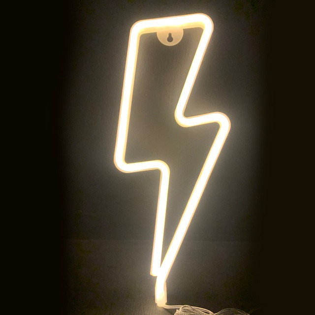 ACA Lighting FLASH, 98 NEON LED LIGHTS WITH BATTERY (3xAA)/USB, WW, IP20, 34x2x13cm — F040013182