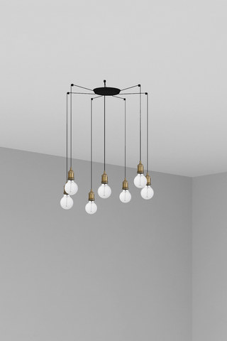 Faro Barcelona ART 7L Old gold pendant lamp — manufacturer representative image