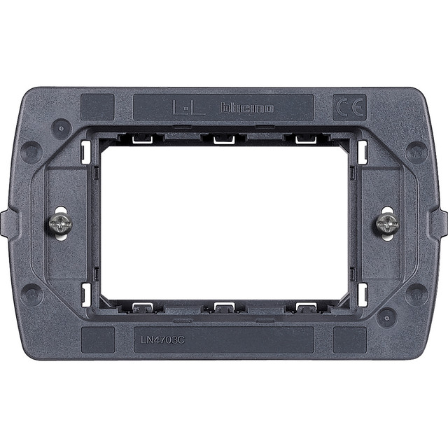BTicino Support for AIR cover plates - fixing with screws — LN4703C