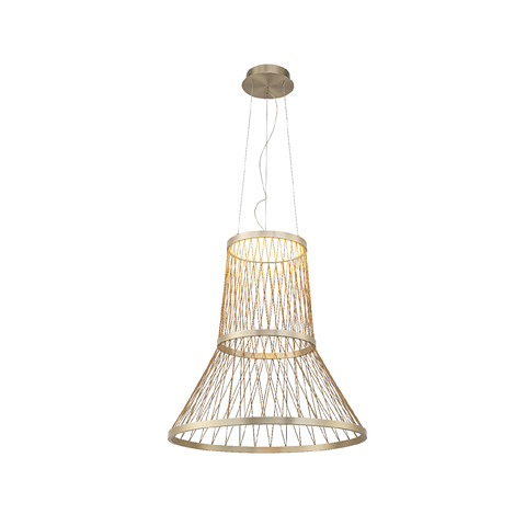 ACA Lighting VENTI-PENDANT LAMP BRUSHED GREY/LIGHT CHAMPANE ALUMINIUM LED SMD 40W CCT 2840LM IP20 Φ600x1500mm — manufacturer representative image