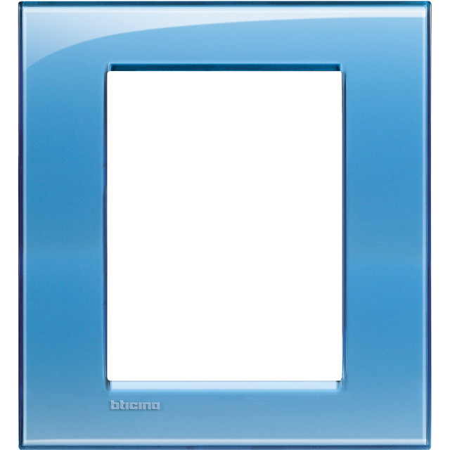 BTicino Square cover plate 3+3 modules - blue deep — LNA4826AD
