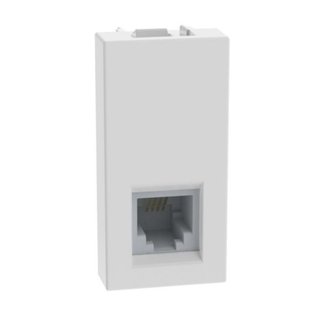 BTicino RJ11 connectors. No. of pairs: 2 - For plug item: 2841/2 - Type of connection: K10 - Antibacterial range — JW4258RJ11AB