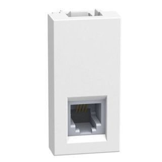 BTicino RJ11 connector type K10 - 1 module - white — YW4258RJ11