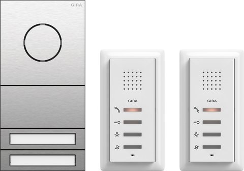 Gira System 106 two-family home audio kit — 2407000