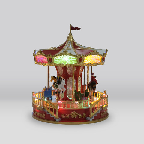 ACA Lighting LED XMAS CAROUSEL WITH MOVEMENT MUSIC RGB 3AA BATTERIES(NOT INCLUDED) 4,5V 3,6W USB INCLUDED 230*230*280mm — manufacturer representative image