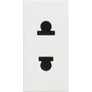 BTicino Euro american standard socket 2P 16A 127/250 Vac (item sold in box packaging) — RW4125P