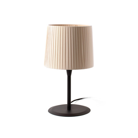 Faro Barcelona SAMBA Black/ribbon beige table lamp — manufacturer representative image