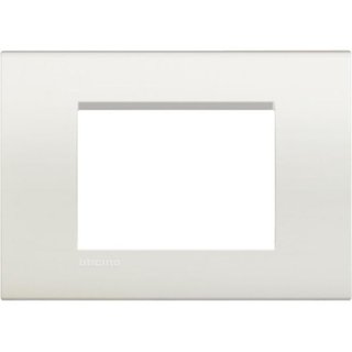 BTicino Square cover plate 3 modules - white — LNA4803BI