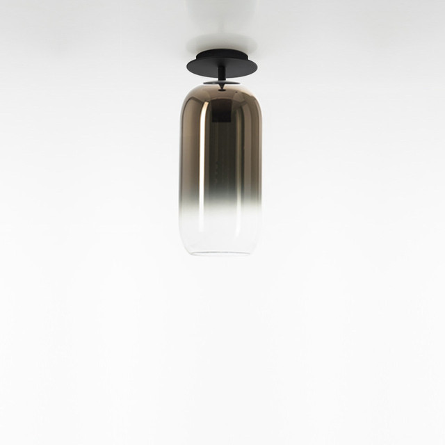 Artemide Gople Mini Ceiling - Black/Bronze — 1414360A