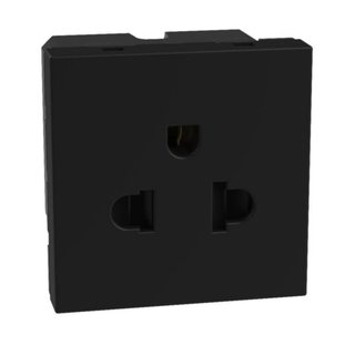BTicino European/american standard socket 2 P+E 16 A 127/250 V - 2 modules - dark — YD4126