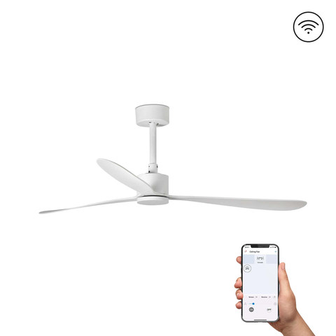 Faro Barcelona AMELIA L White fan TUYA — manufacturer representative image