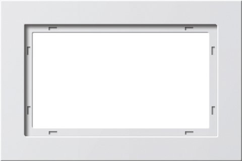 Gira E2 cover frame pure white glossy pure white glossy — 100129