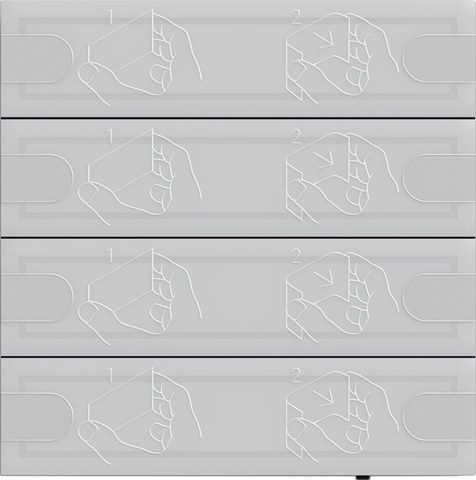 Gira PB sens.4.95 Kmf 4-g + st.-up rock. OneKNX anthracite — manufacturer representative image