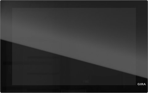 Gira IP video home station black glass with WLAN — 123705
