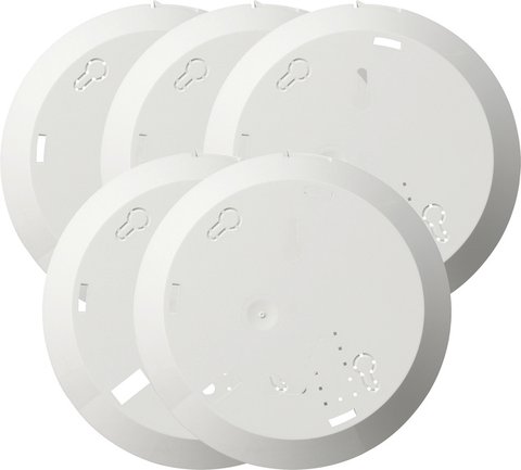 Gira Mounting plate set (5 pieces) for smoke alarm device Dual Q — 845000