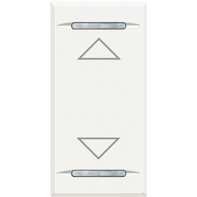 BTicino Key cover for 2 functions with illuminated lens with screen printing symbol "up/down" — HD4911AH