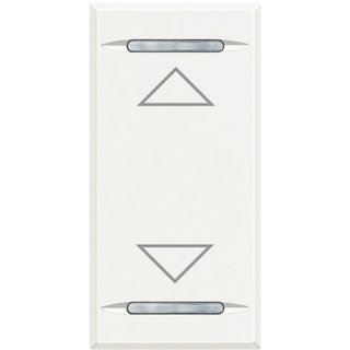 BTicino Key cover for 2 functions with illuminated lens with screen printing symbol "up/down" — HD4911AH