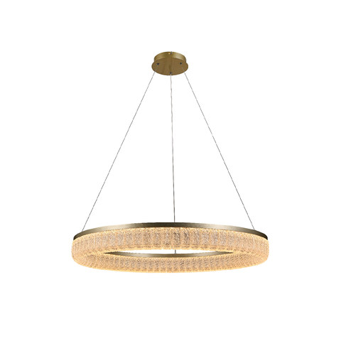 ACA Lighting RING -PENDANT LAMP GOLD METAL LED SMD 60W CCT 2700K-3000K-4000K 4800LM IP20 — manufacturer representative image