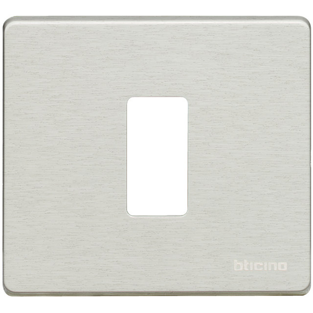BTicino Cover plate 1 module — 500/1/AL — manufacturer product image
