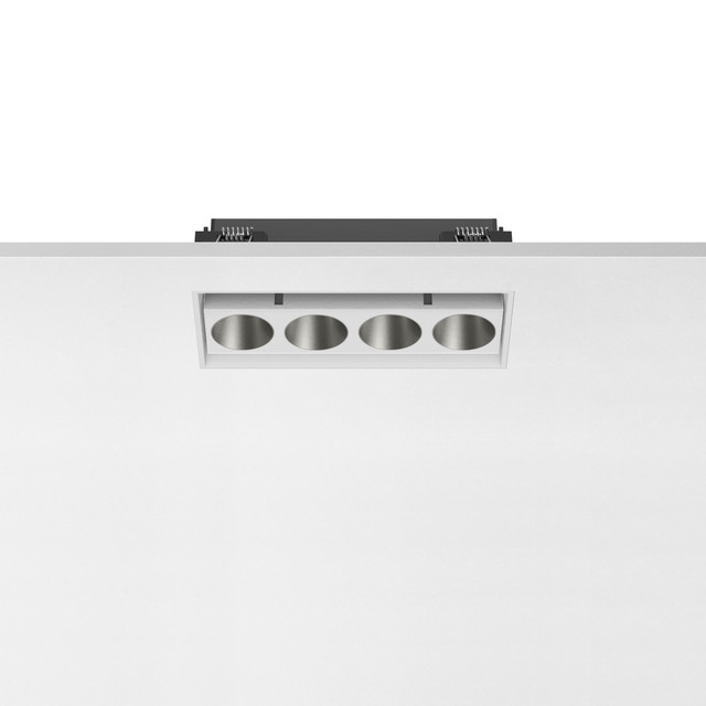 Flos Light Shadow Adjustable No Trim Mains Dimming Version 4 Spots Optic Medium — 05.1551.40CNI — manufacturer representative image