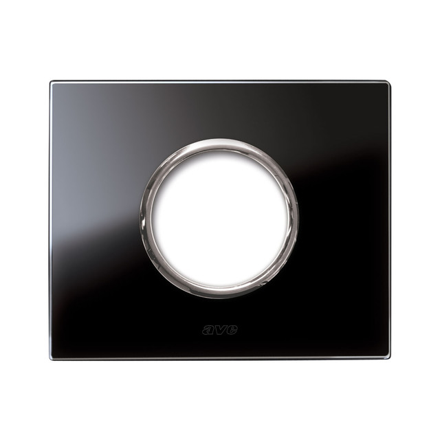 AVE NEW STYLE GLASS PLATE BLACK 1 SOCKE — 44PVN90NAL