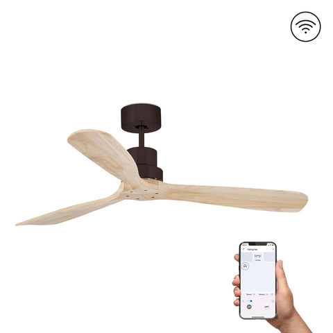 Faro Barcelona LANTAU L Brown/pine fan TUYA — manufacturer representative image