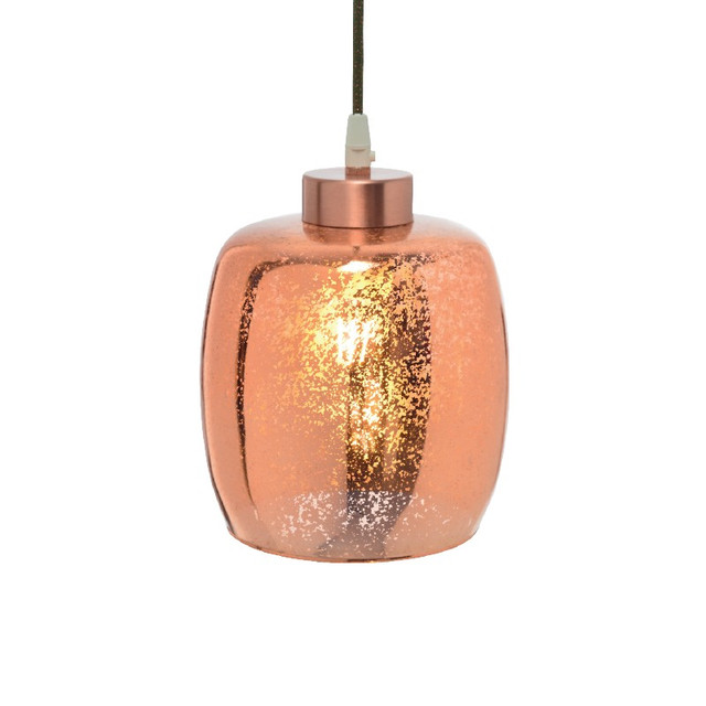 ACA Lighting NETTO GLASS BRASS D17 X H18 CM E27 — 1921V1