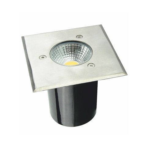 ACA Lighting LED SQUARE COB INGROUND SPOT LUMINAIRE 7W 450LM 3000K 45° 230V AC IP67 RA80 30.000hrs — manufacturer representative image