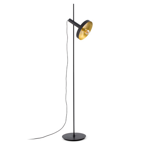 Faro Barcelona WHIZZ Black/gold floor lamp — manufacturer representative image