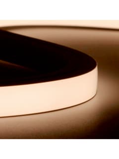 Zambelis LS71 LED RUBBER 16x16MM WHITE NEON TOP BENDING 24V 16W/m 140 LEDs/m 3000K IP67