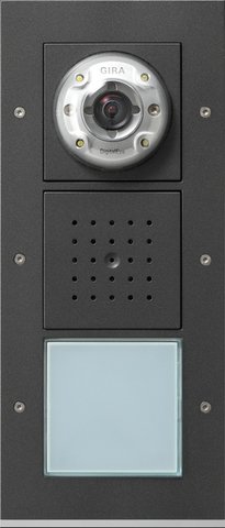 Gira Surface-mounted door station video, 1 gang anthracite — 126967