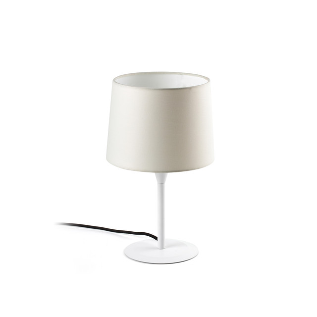 Faro Barcelona CONGA S White/beige table lamp — 64316-02-US